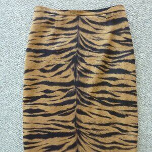 $895 MOSCHINO CHEAP AND CHIC Pencil Skirt Tiger Animal Print SZ 44 10 US Perfect